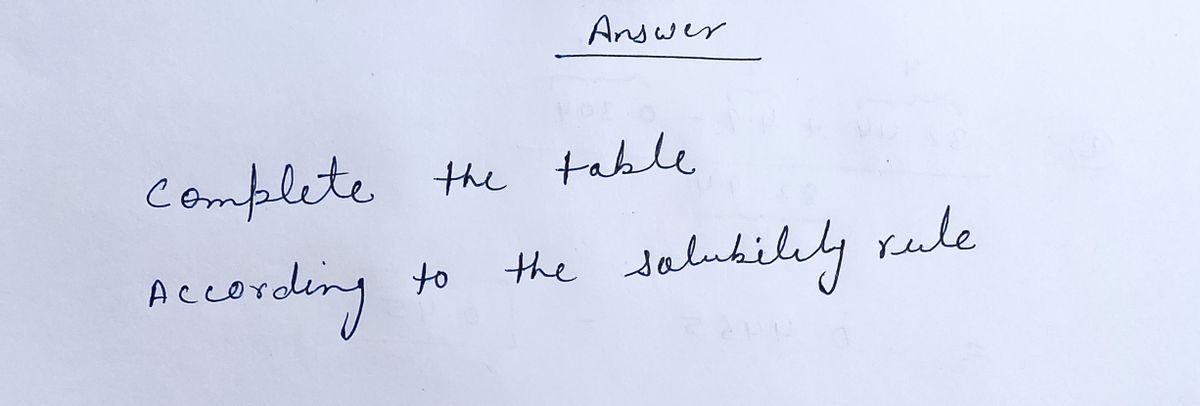 Chemistry homework question answer, step 1, image 1