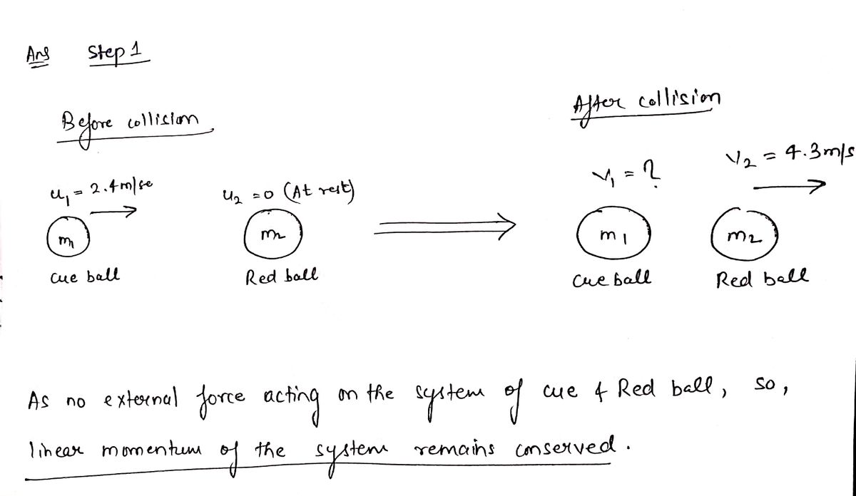 Physics homework question answer, step 1, image 1