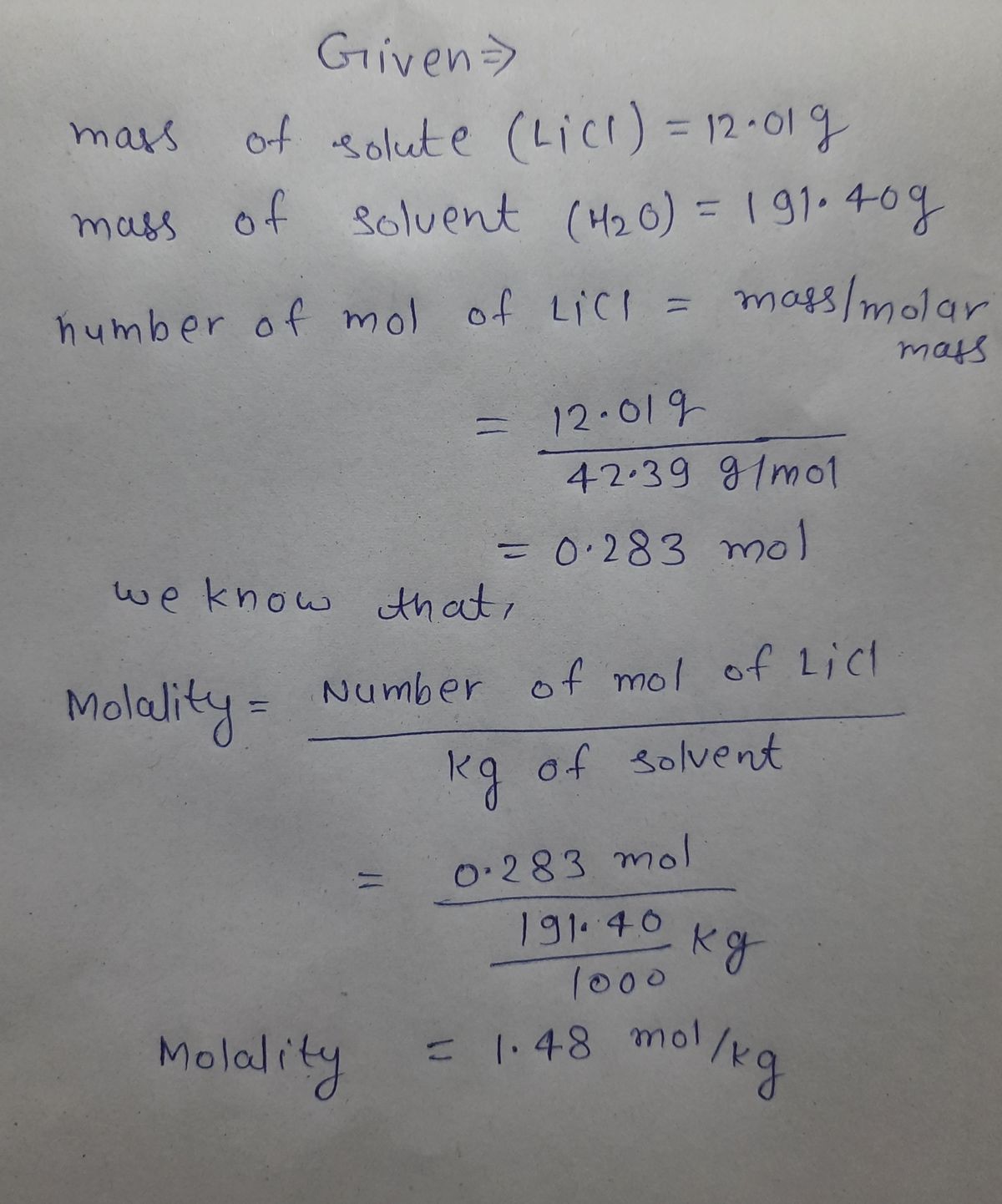 Chemistry homework question answer, step 1, image 1