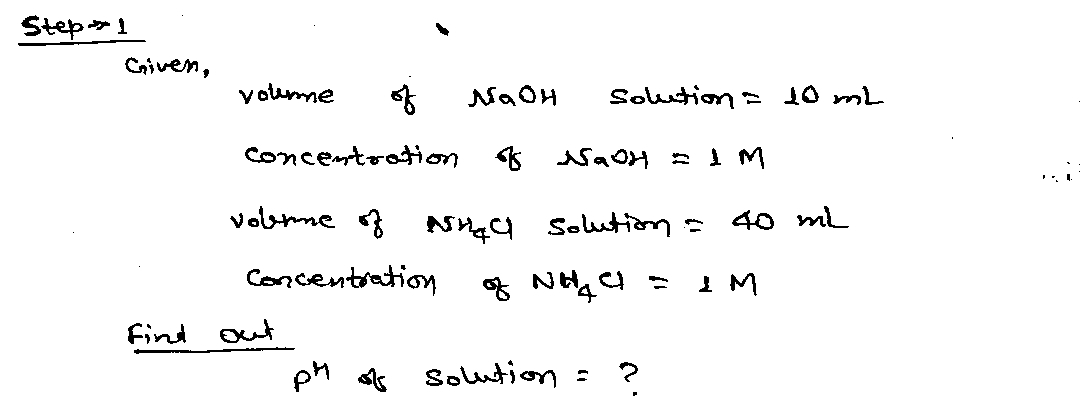 Chemistry homework question answer, step 1, image 1