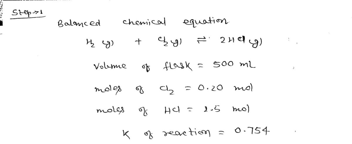 Chemistry homework question answer, step 1, image 1