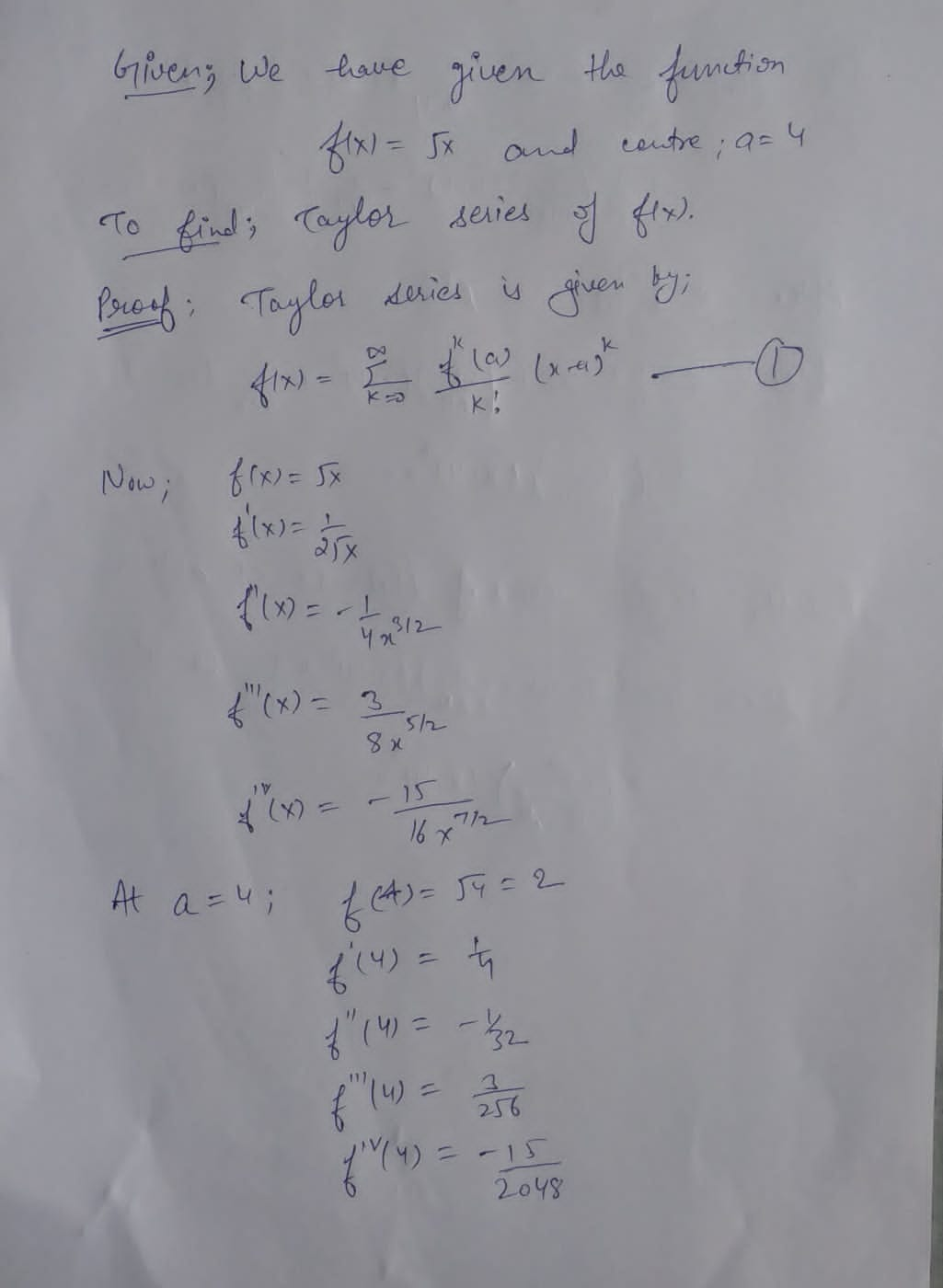 Calculus homework question answer, step 1, image 1