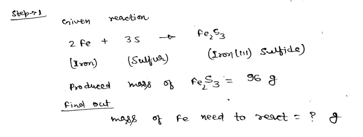 Chemistry homework question answer, step 1, image 1