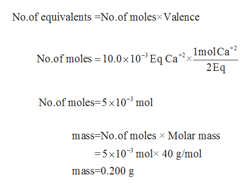 Answered How many grams are in 10.0 mEq of Ca2 bartleby