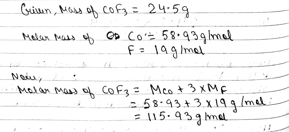 Chemistry homework question answer, step 1, image 1