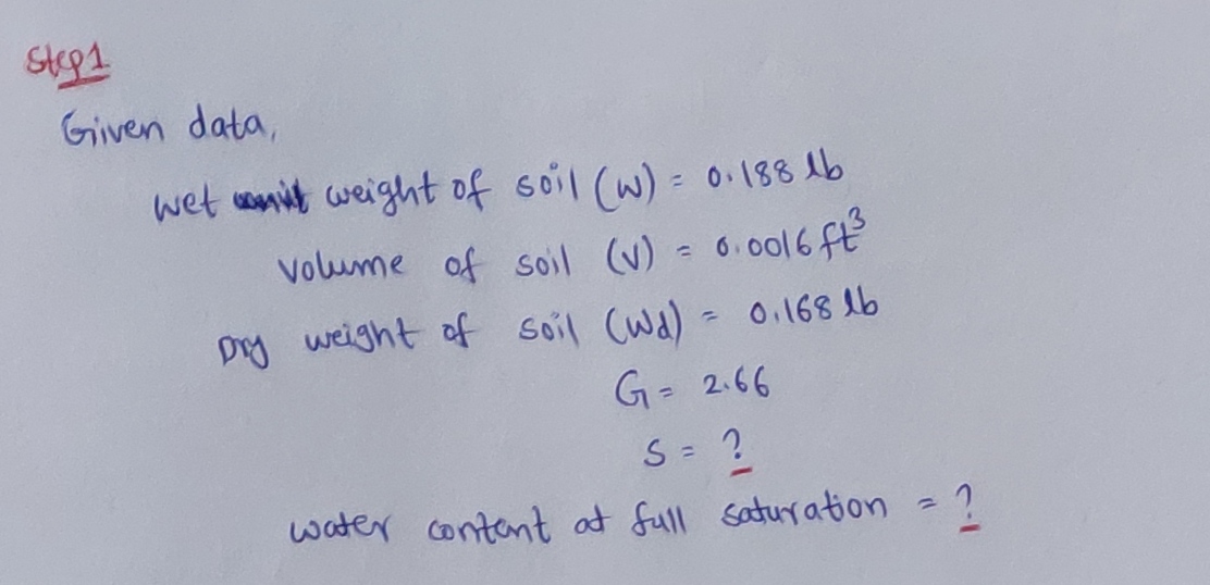 Civil Engineering homework question answer, step 1, image 1