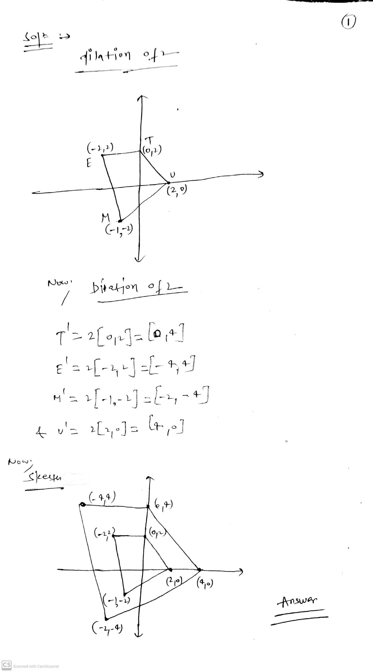 Geometry homework question answer, step 1, image 1