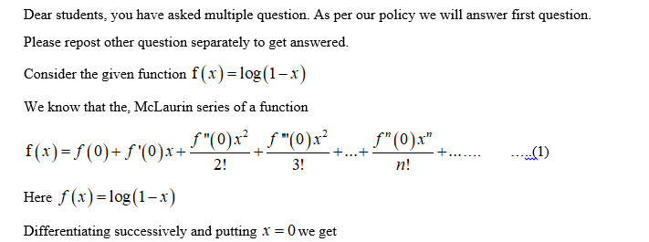 Advanced Math homework question answer, step 1, image 1