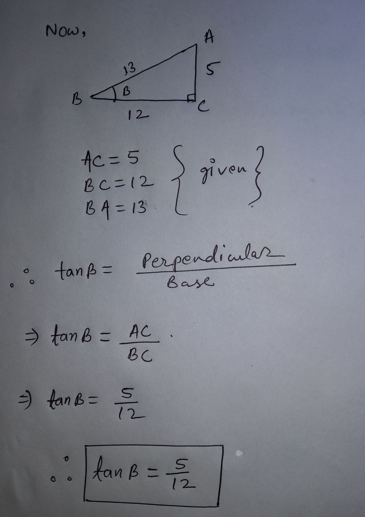5-12-13 Triangle, Calculation, Angles & Examples - Lesson