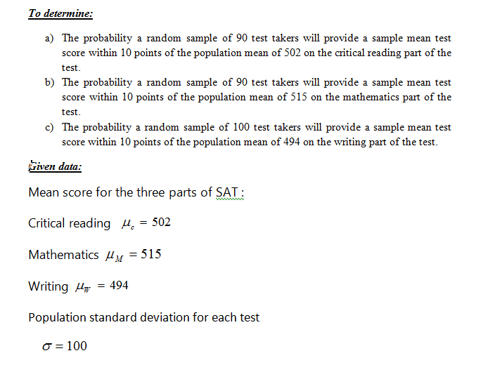 Assume that the mathematics score X on the Scholastic Aptitu