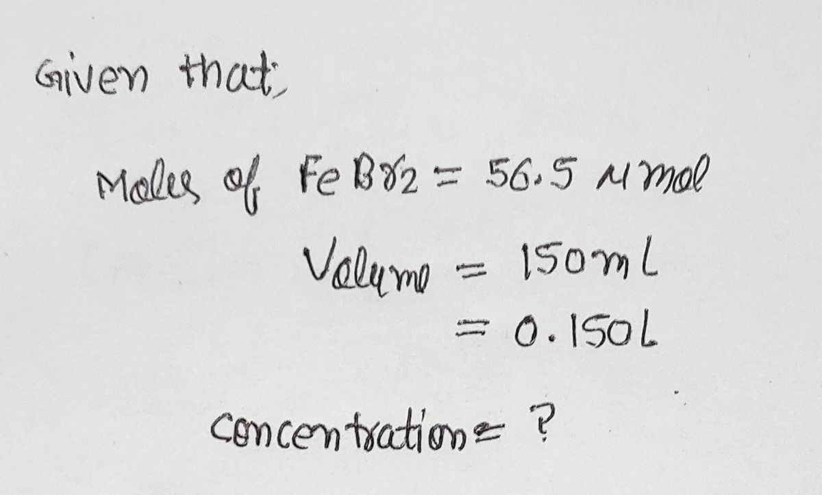 Chemistry homework question answer, step 1, image 1