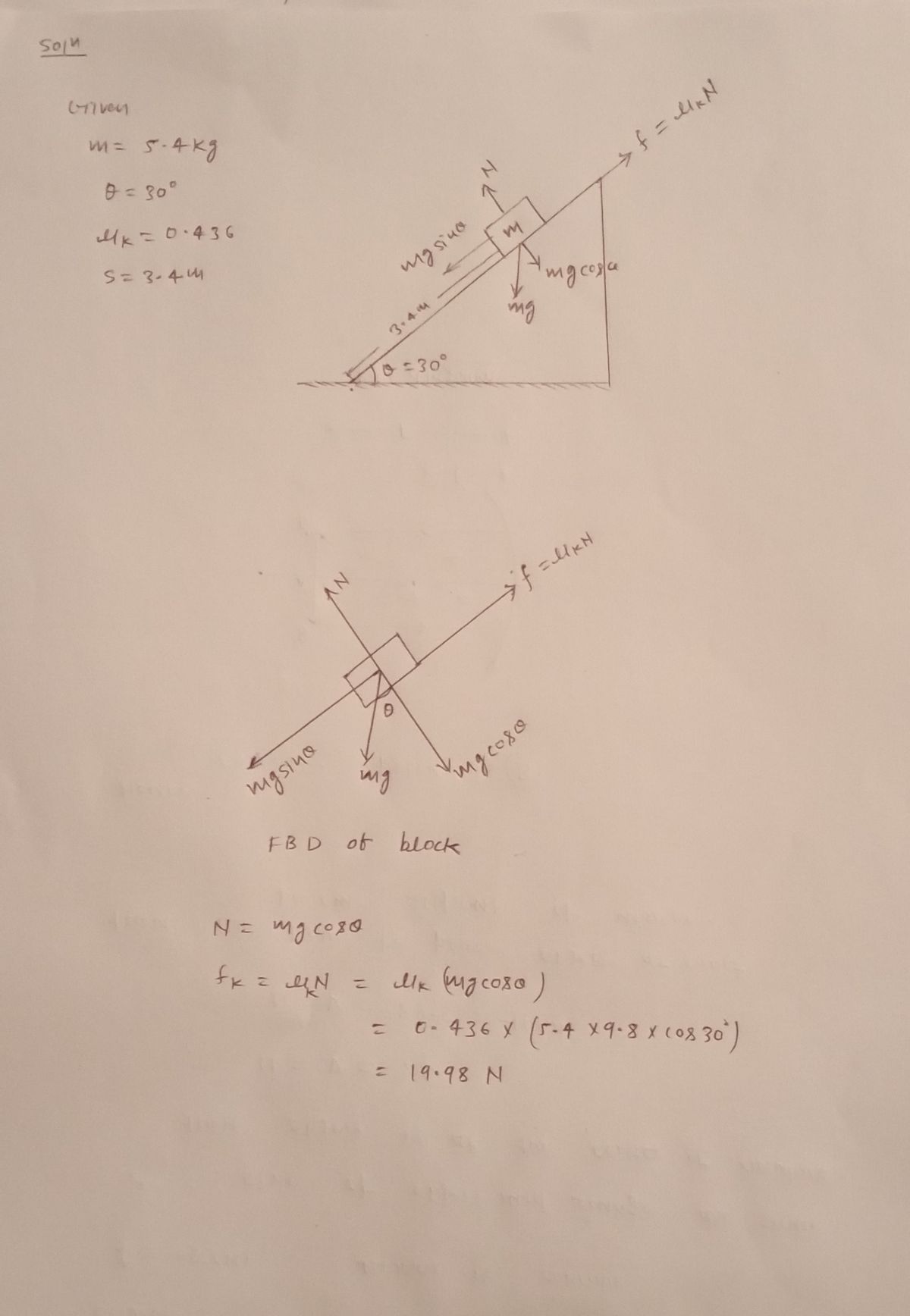 Physics homework question answer, step 1, image 1