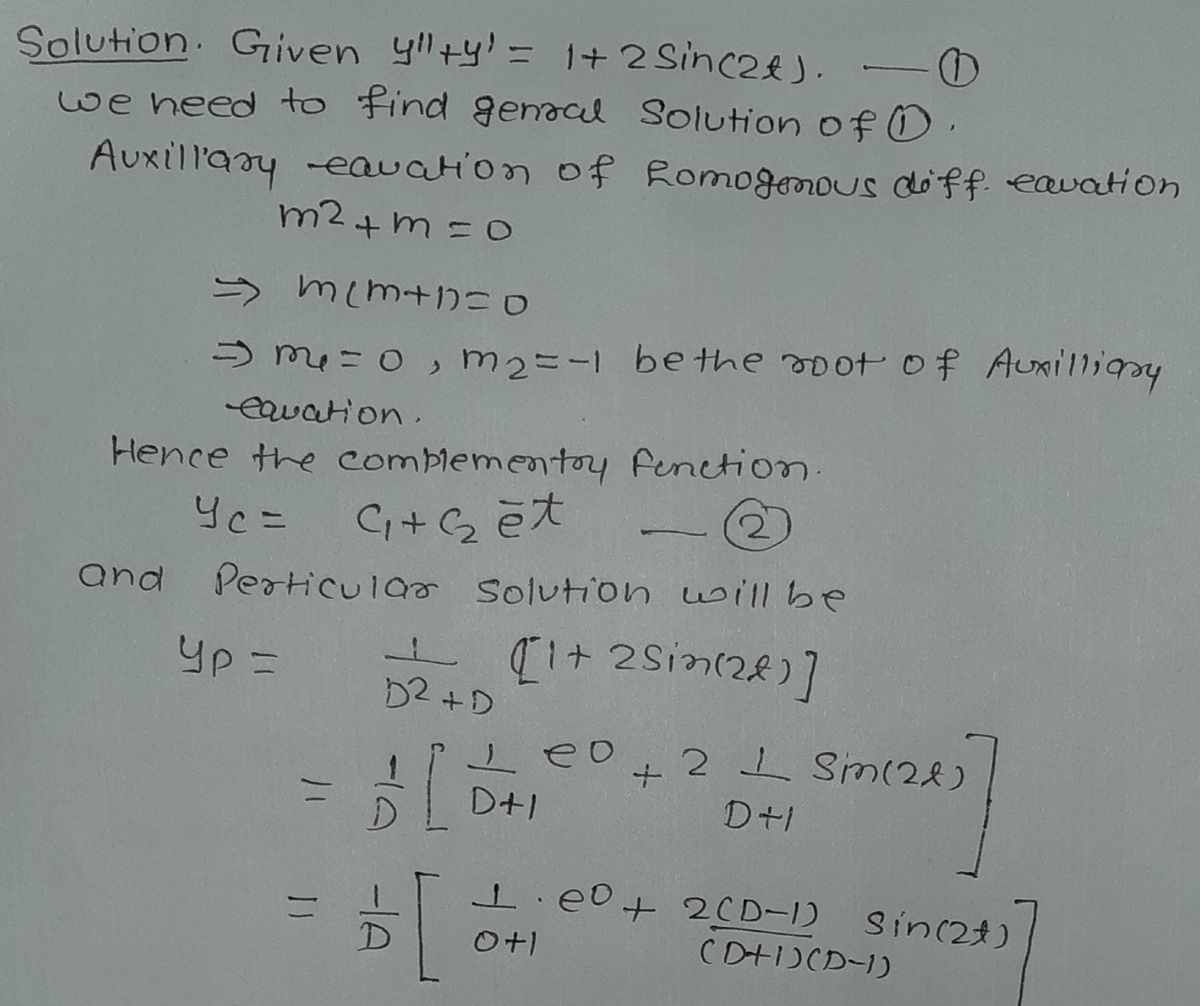 Advanced Math homework question answer, step 1, image 1