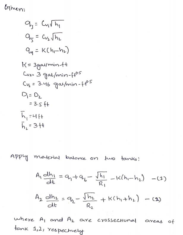 Chemical Engineering homework question answer, step 1, image 1