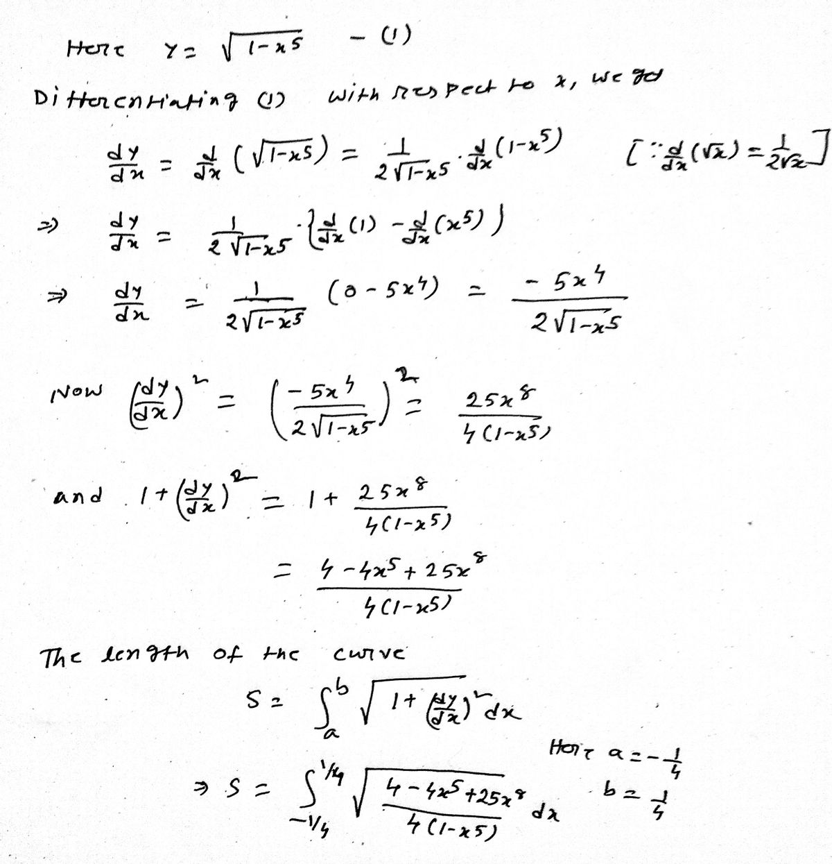 Calculus homework question answer, step 2, image 1