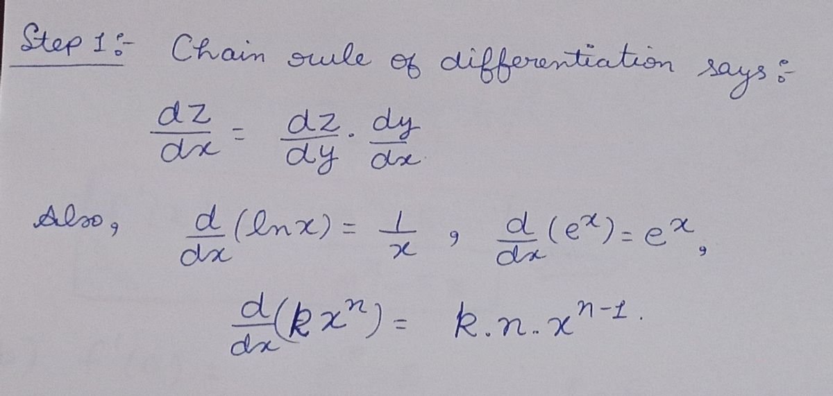 Calculus homework question answer, step 1, image 1