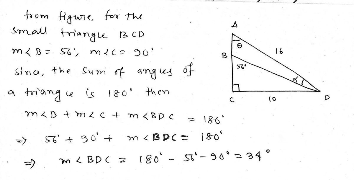 Trigonometry homework question answer, step 1, image 1