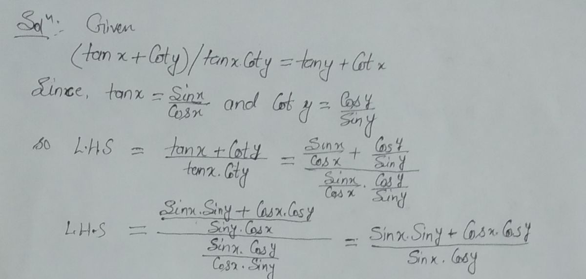 Trigonometry homework question answer, step 1, image 1