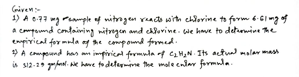 Chemistry homework question answer, step 1, image 1