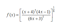 (x +4)(4x-1)
(6x+3)
f (x)=
