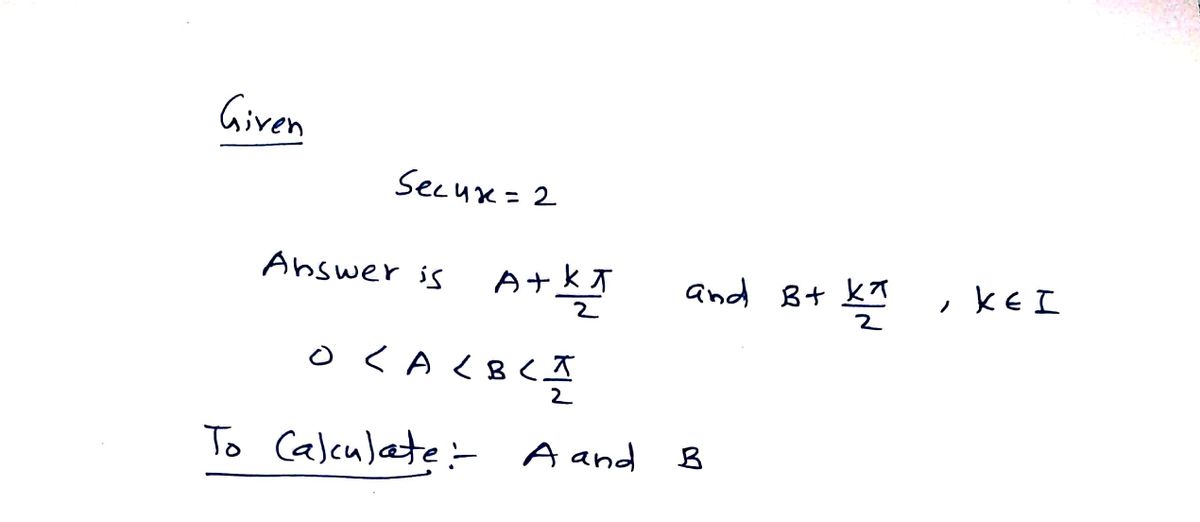 Trigonometry homework question answer, step 1, image 1