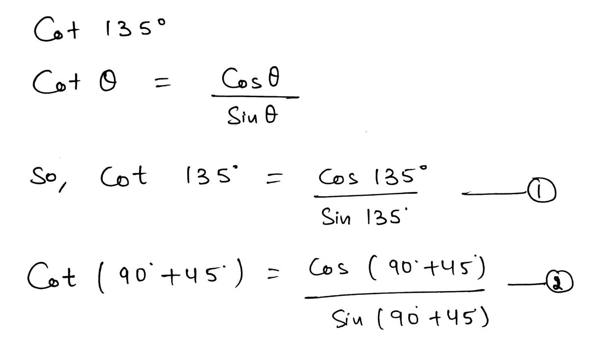 Trigonometry homework question answer, step 1, image 1