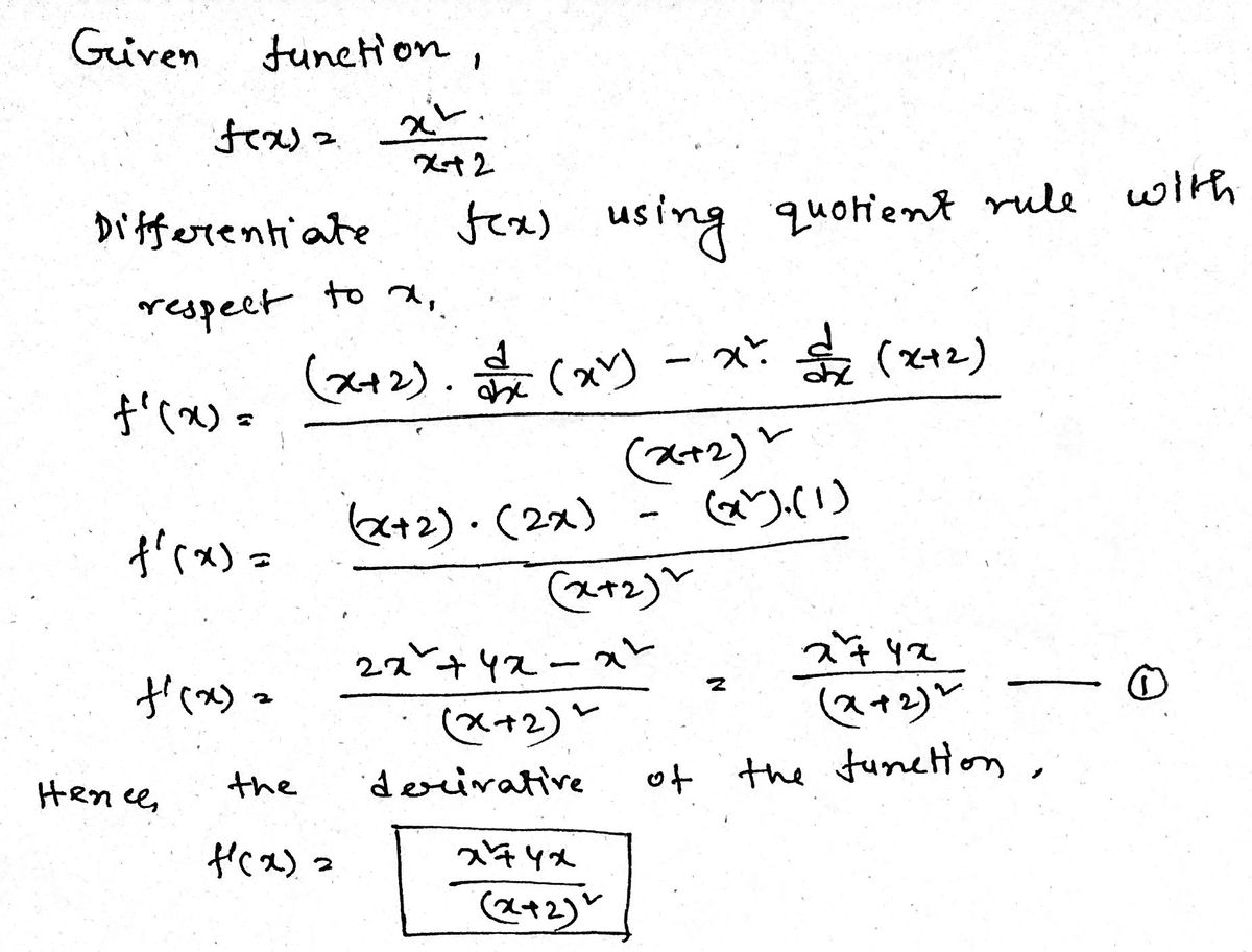 Calculus homework question answer, step 1, image 1