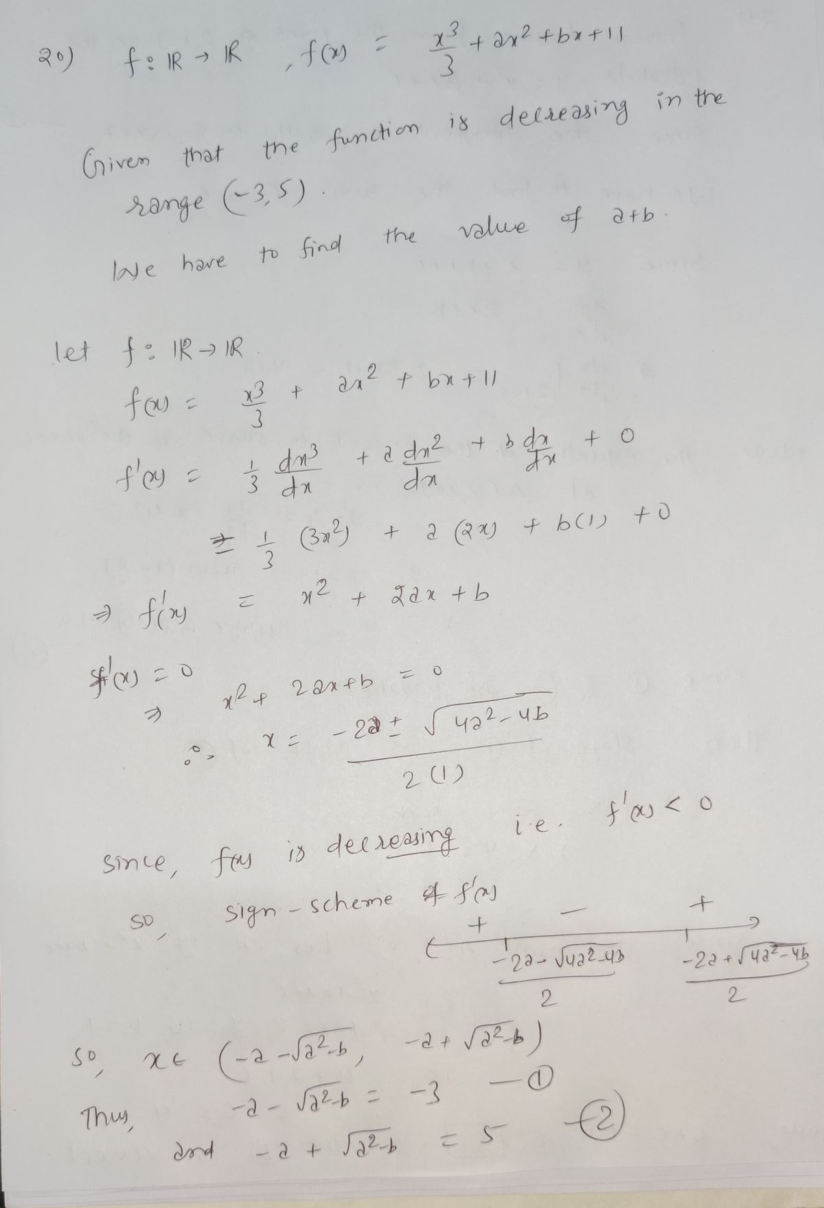 Calculus homework question answer, step 1, image 1