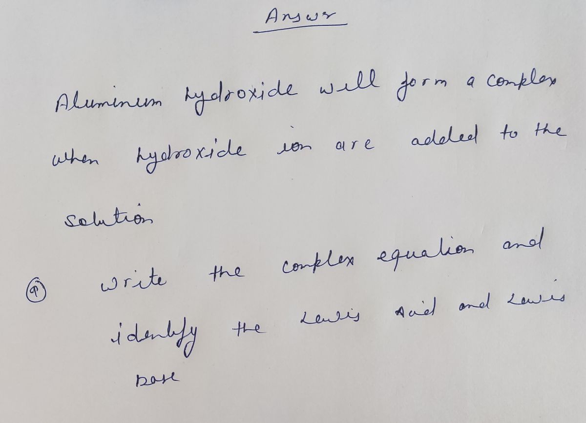 Chemistry homework question answer, step 1, image 1