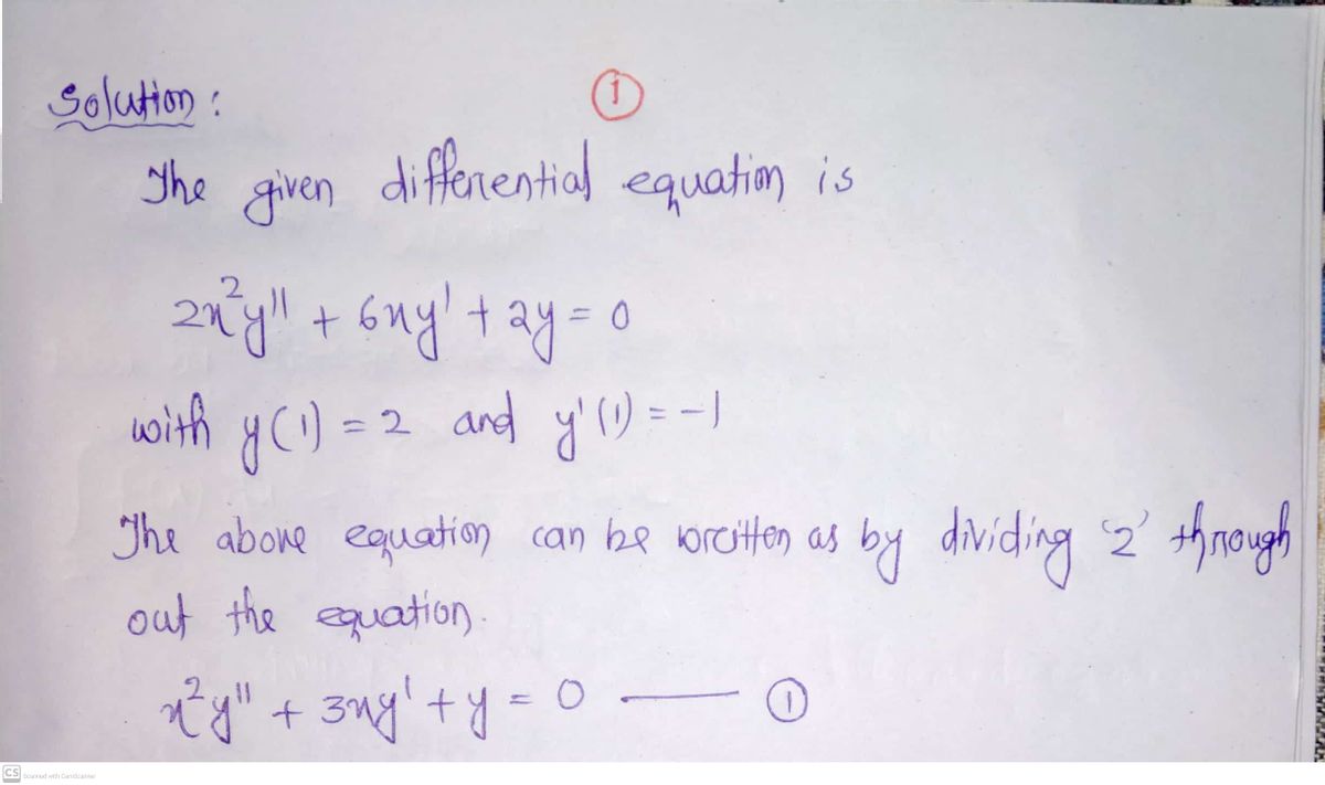 Advanced Math homework question answer, step 1, image 1