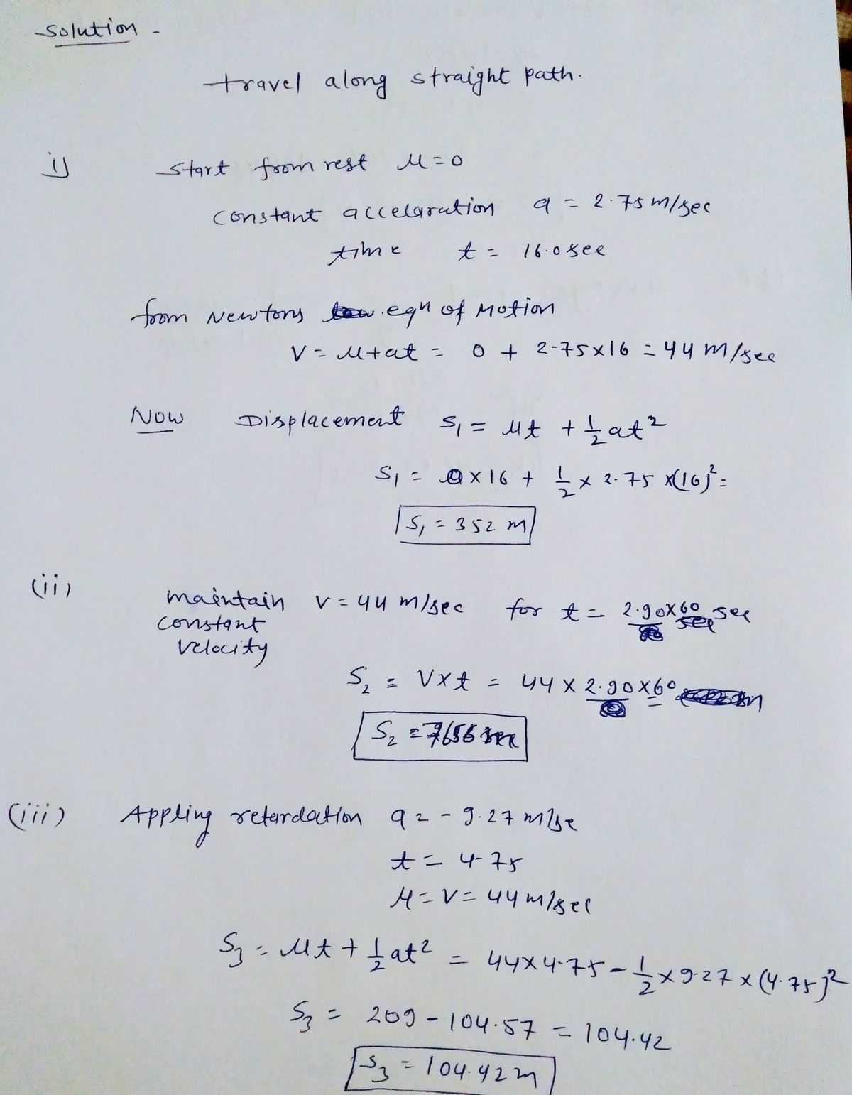 Physics homework question answer, step 1, image 1