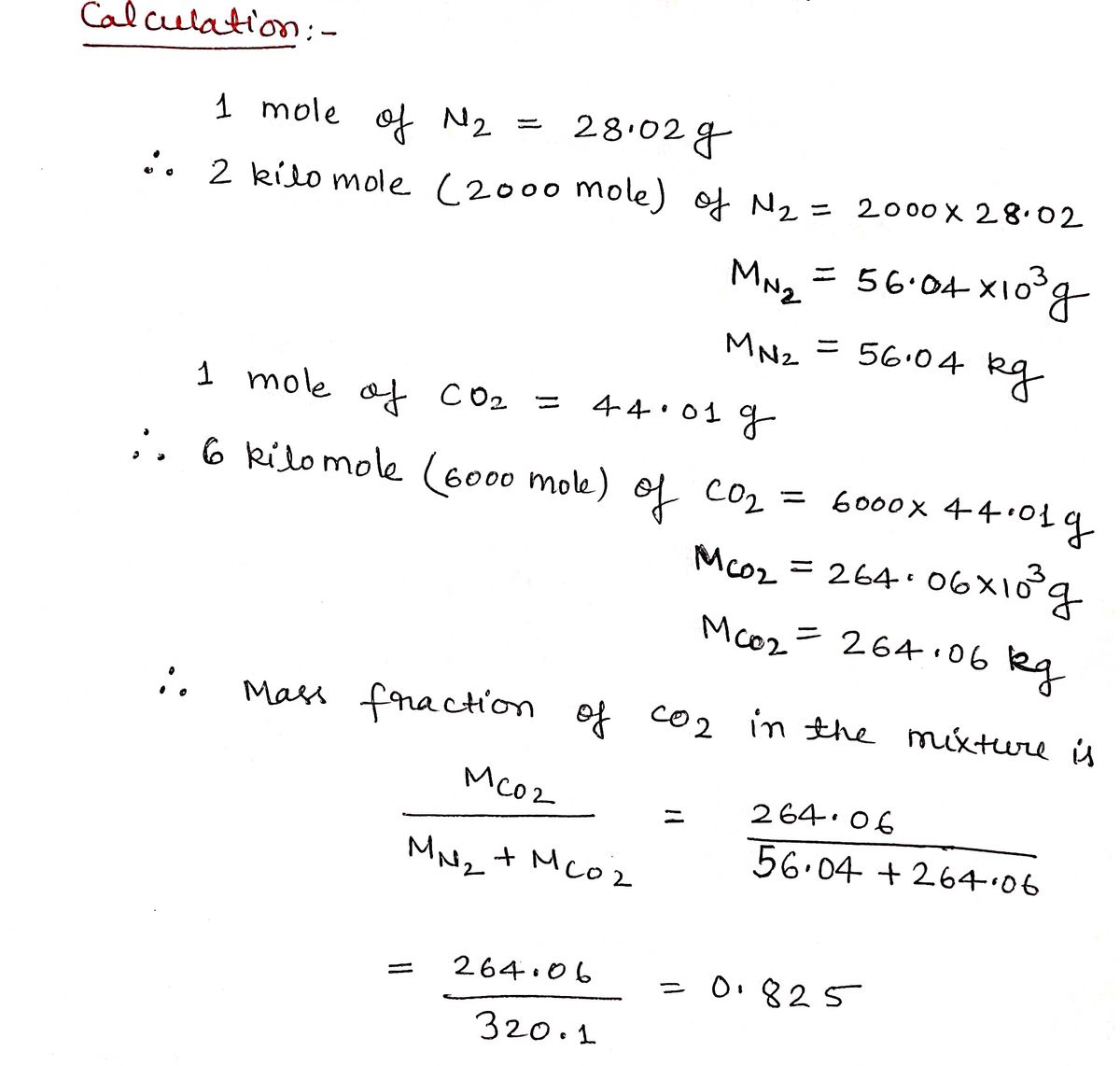 Answered: An ideal-gas mixture consists of 2 kmol… | bartleby