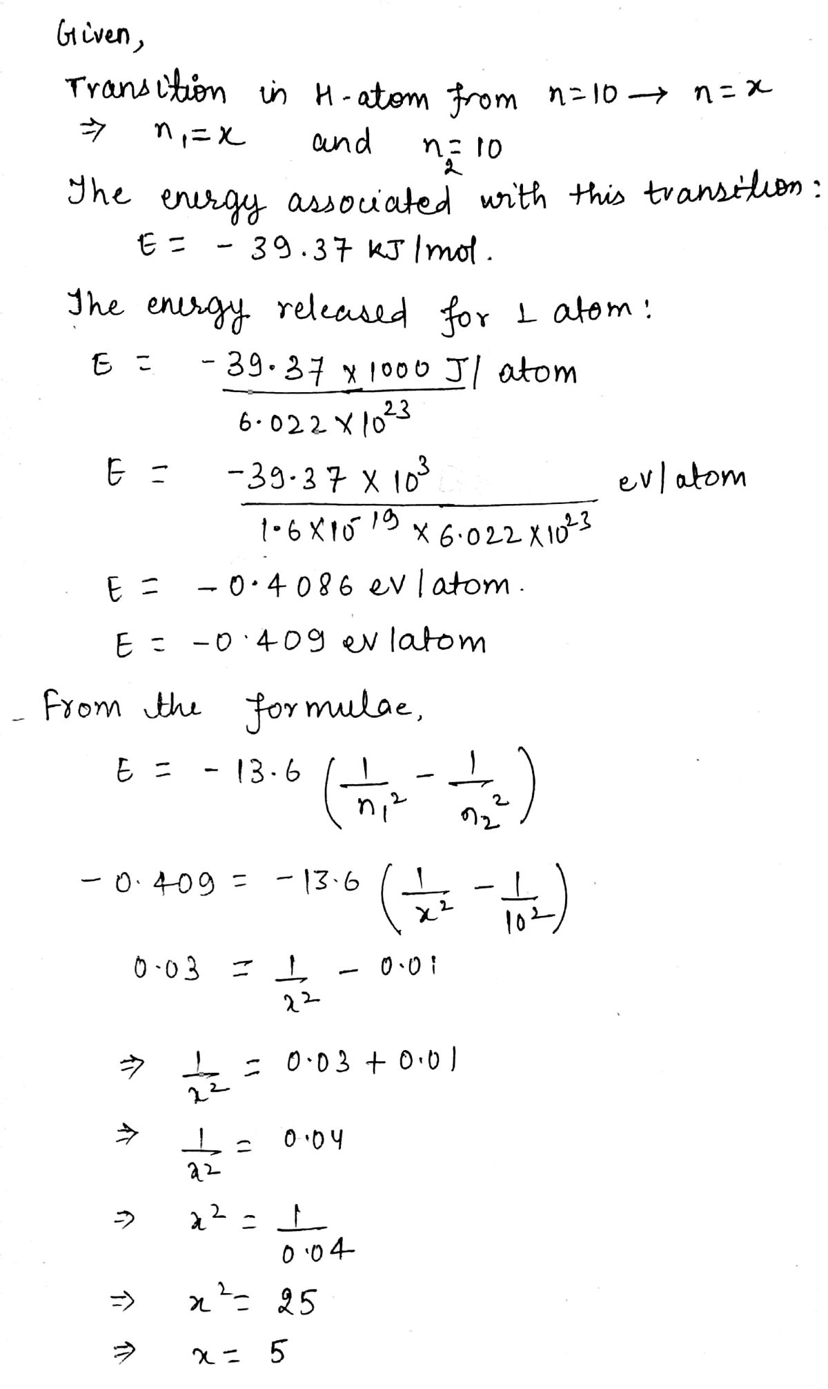 Chemistry homework question answer, step 2, image 1