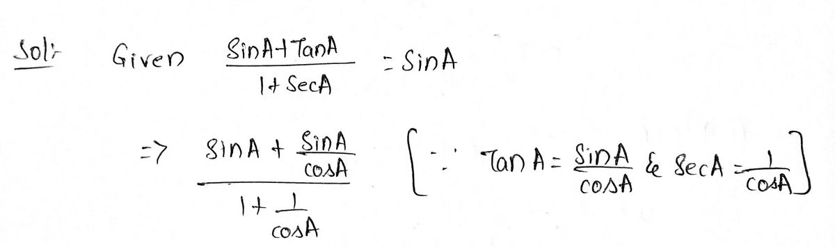 Trigonometry homework question answer, step 1, image 1