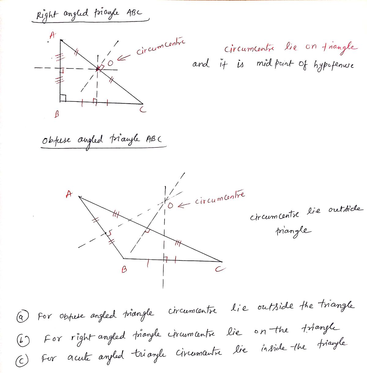 Answered: Circumcenter. In GeoGebra, construct a…