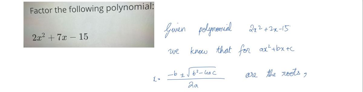 Algebra homework question answer, step 1, image 1