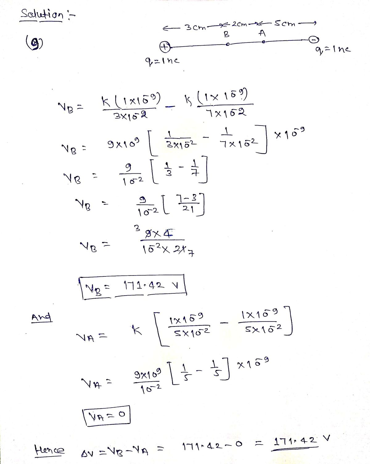 Physics homework question answer, step 1, image 1