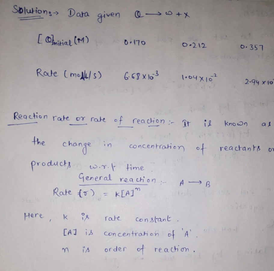 Chemistry homework question answer, step 1, image 1