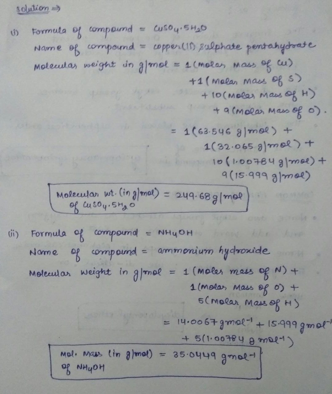 Chemistry homework question answer, step 1, image 1