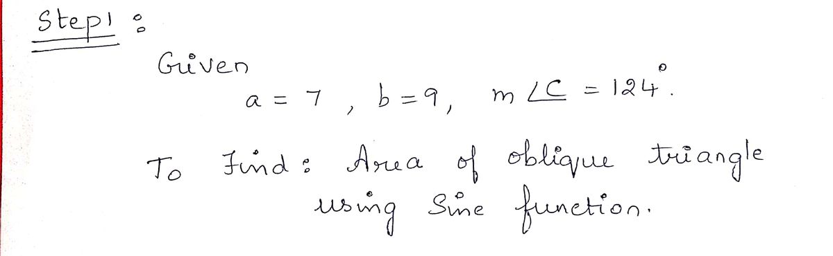 Trigonometry homework question answer, step 1, image 1