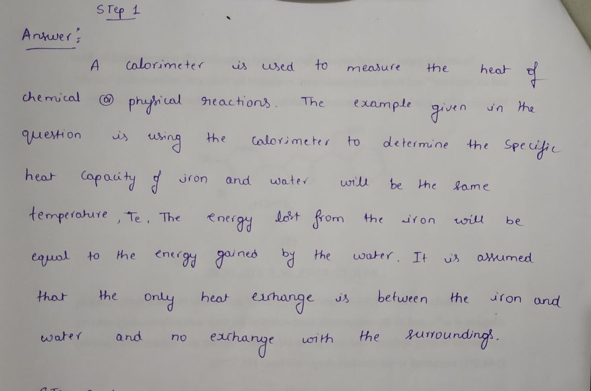 Chemistry homework question answer, step 1, image 1