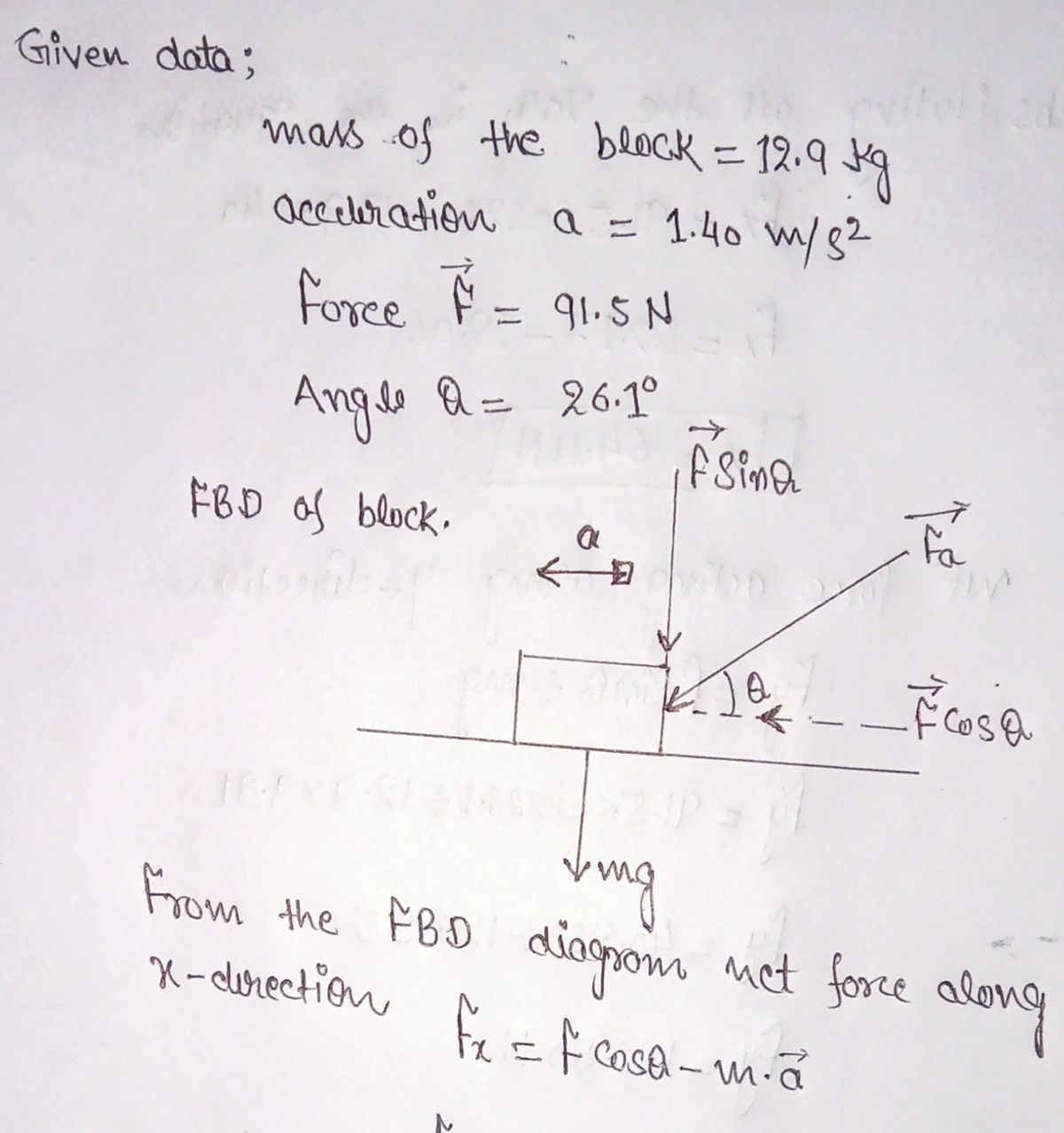 Physics homework question answer, step 1, image 1