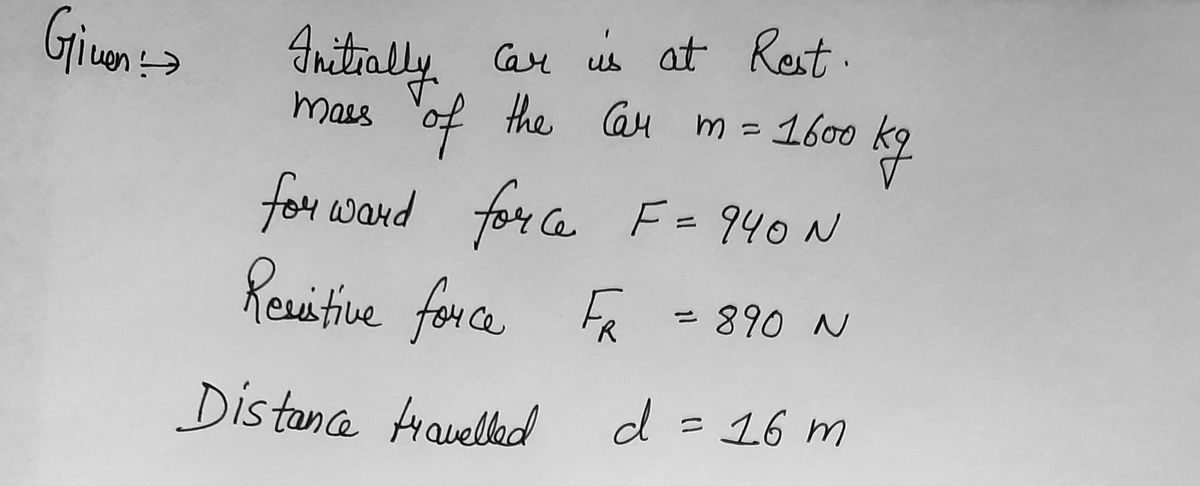 Physics homework question answer, step 1, image 1