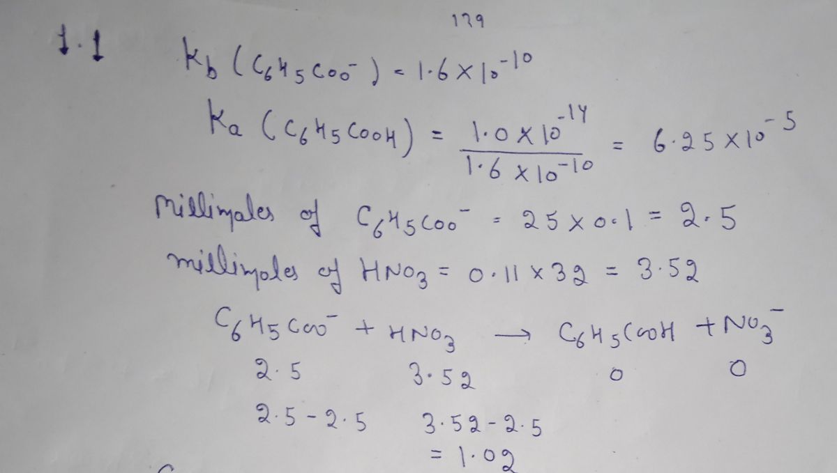 Chemistry homework question answer, step 1, image 1