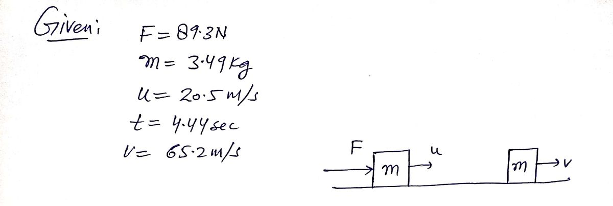 Physics homework question answer, step 1, image 1