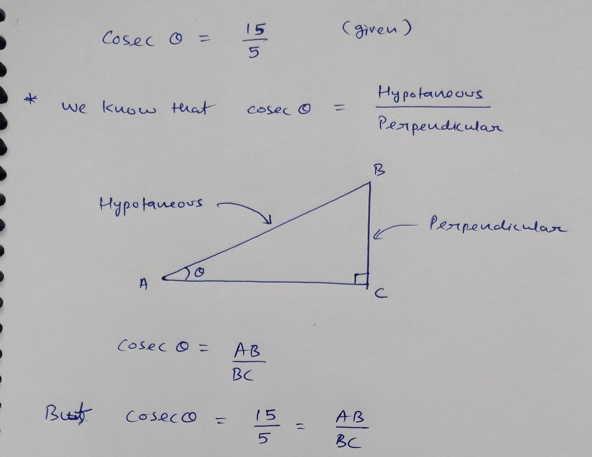 Trigonometry homework question answer, step 1, image 1