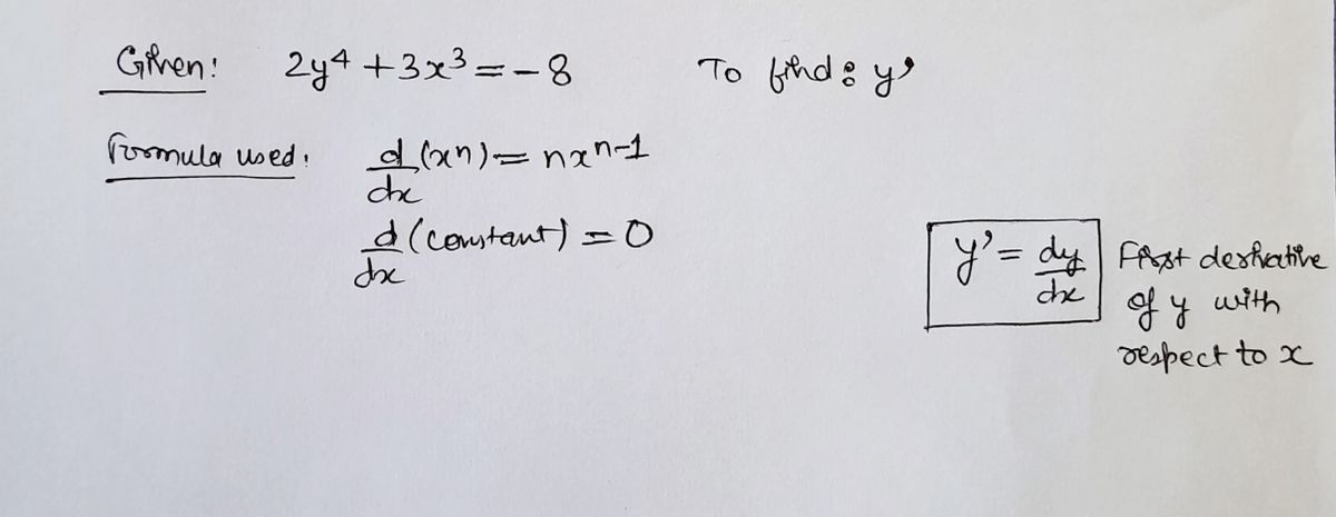 Calculus homework question answer, step 1, image 1