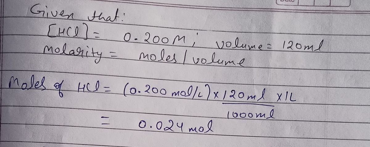 Chemistry homework question answer, step 1, image 1