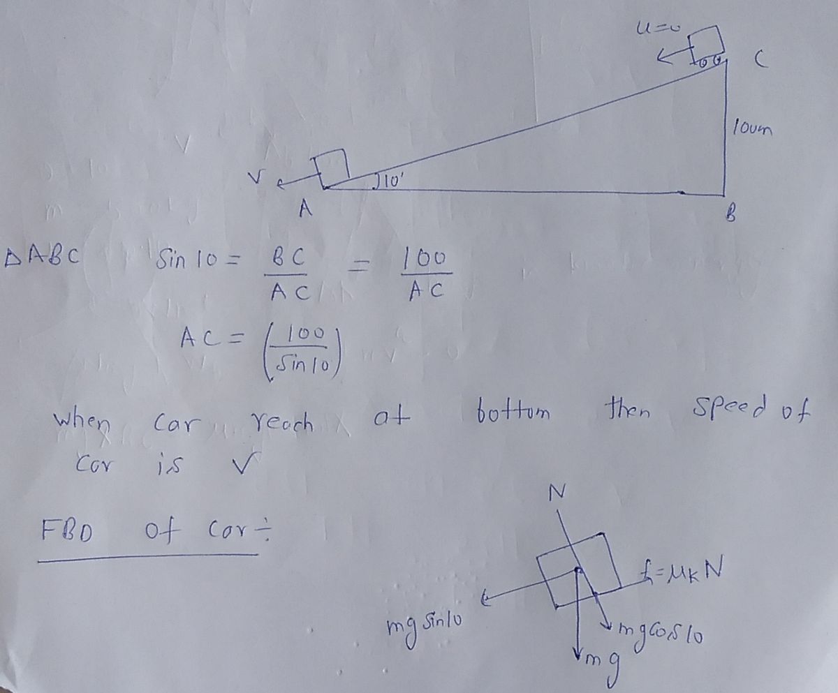 Physics homework question answer, step 1, image 1