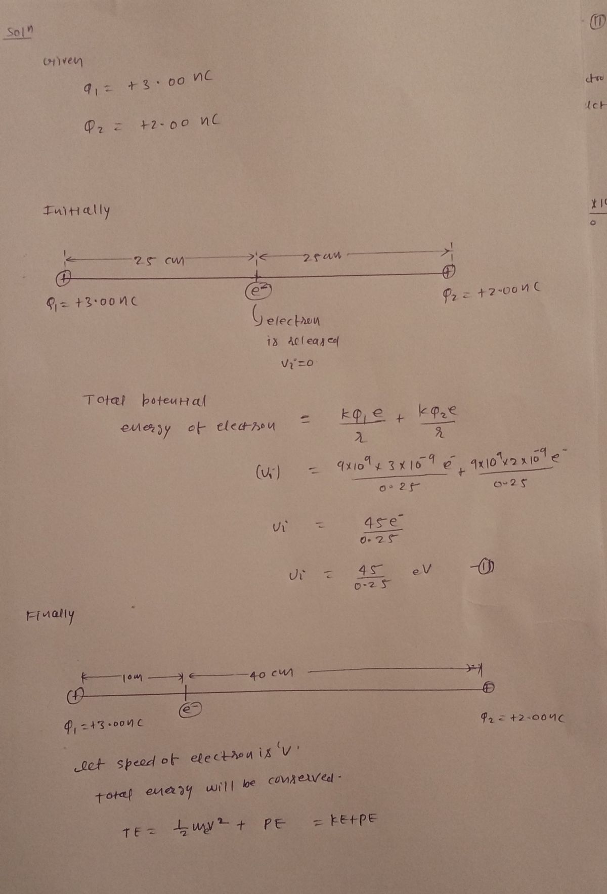 Physics homework question answer, step 1, image 1